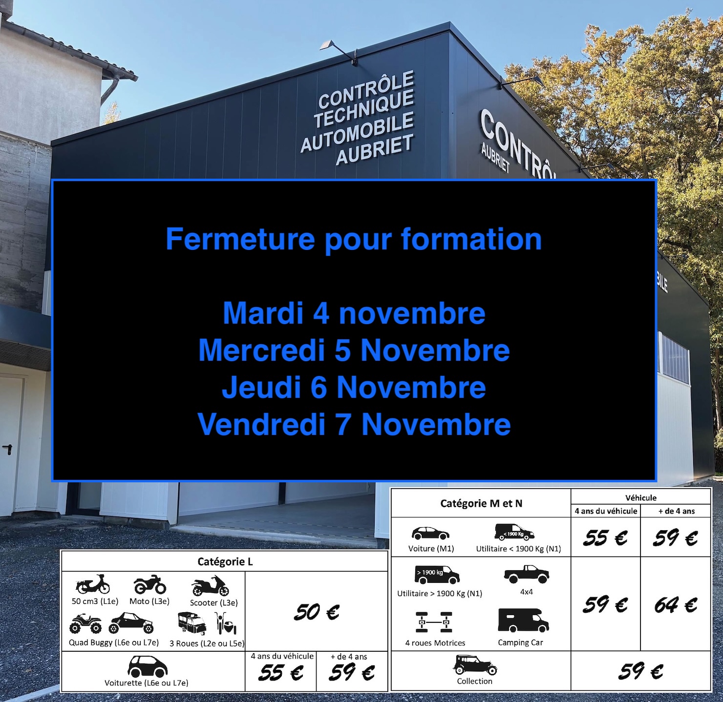 CENTRE DE CONTROLE TECHNIQUE AUBRIET