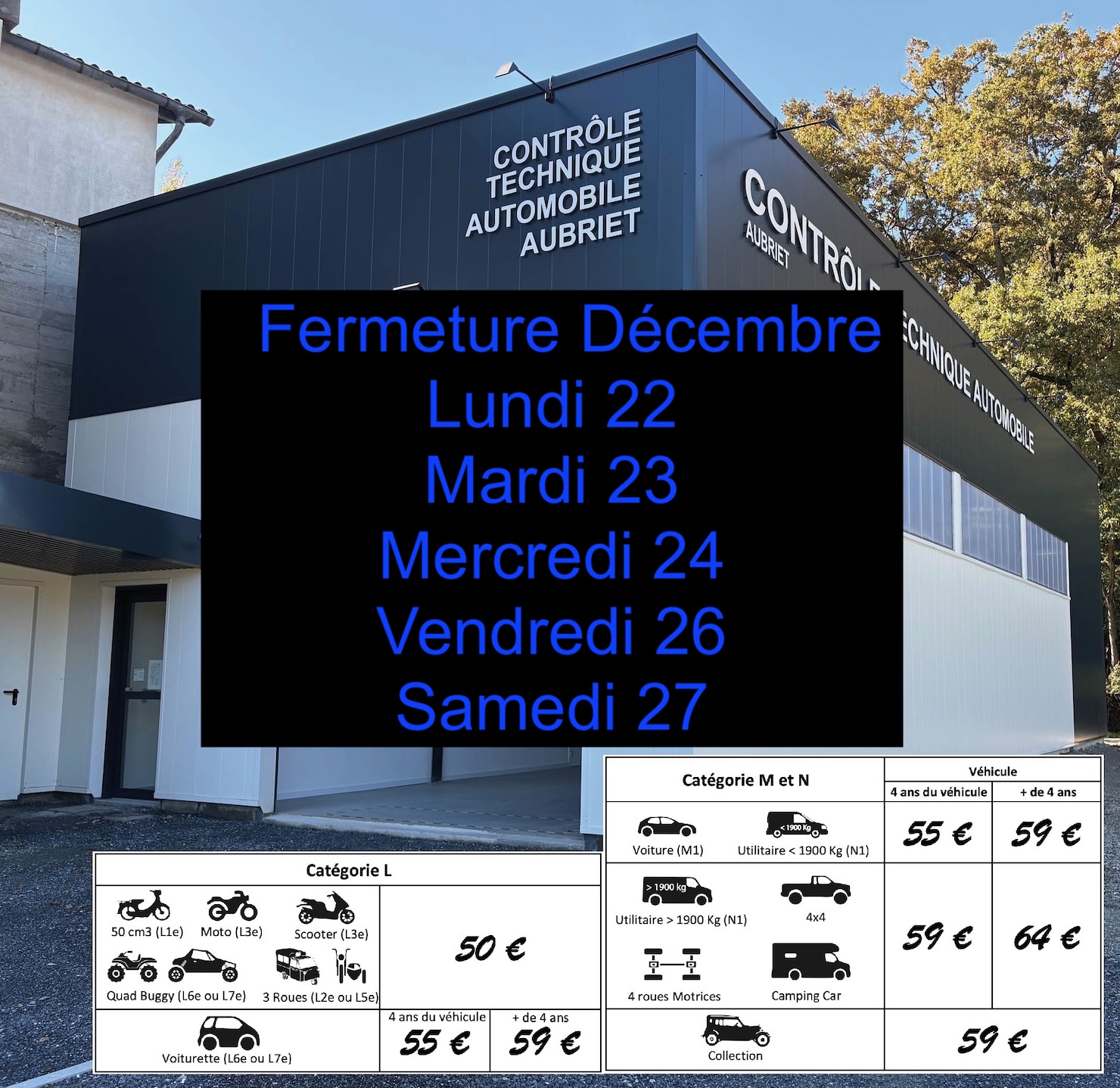 CENTRE DE CONTROLE TECHNIQUE AUBRIET