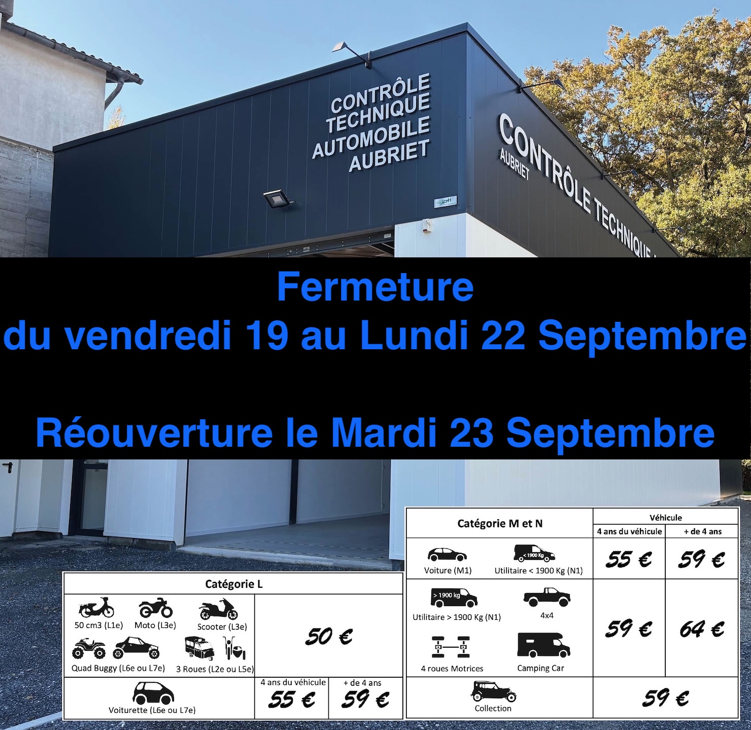 CENTRE DE CONTROLE TECHNIQUE AUBRIET